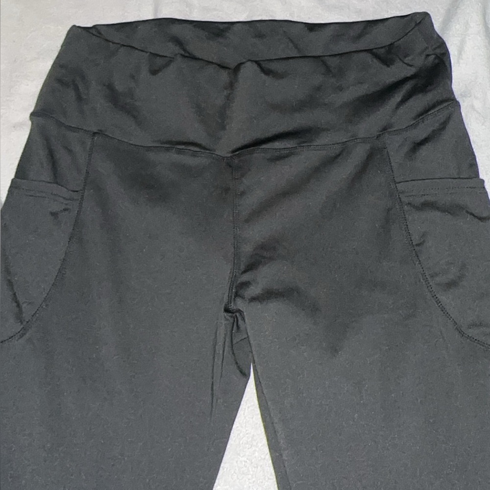 Black High-Waisted flare Leggings